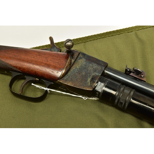 364 - A RARE ANTIQUE GIFFARD 8MM CALIBRE C02 SHOTGUN, serial number 2910 made by the Francaise dArmes et ... 