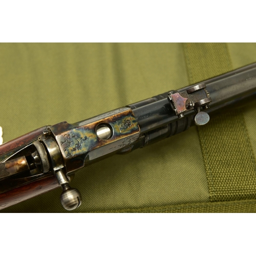 364 - A RARE ANTIQUE GIFFARD 8MM CALIBRE C02 SHOTGUN, serial number 2910 made by the Francaise dArmes et ... 