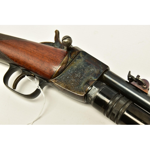 364 - A RARE ANTIQUE GIFFARD 8MM CALIBRE C02 SHOTGUN, serial number 2910 made by the Francaise dArmes et ... 