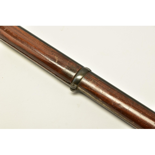 365 - AN ANTIQUE 11 BORE 3 BAND PERCUSSION SMOOTH BORE MUSKET  based on the design of the P53 Enfield rifl... 