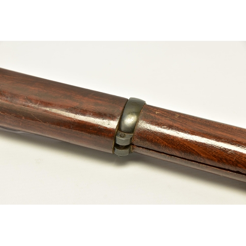 365 - AN ANTIQUE 11 BORE 3 BAND PERCUSSION SMOOTH BORE MUSKET  based on the design of the P53 Enfield rifl... 