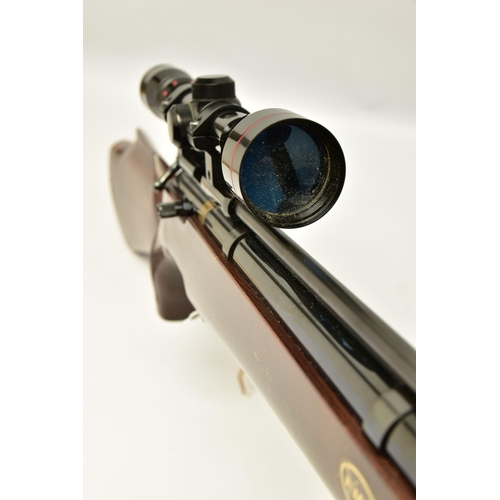 366 - A FALCON 22'' CO2 AIR RIFLE, serial number 93700, fitted with a Simmons scope, other than a minor ab... 