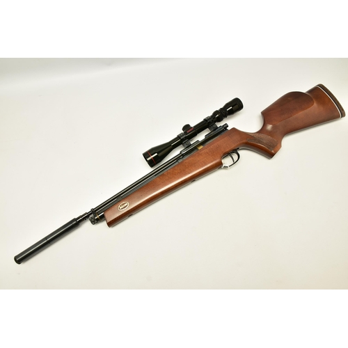 366 - A FALCON 22'' CO2 AIR RIFLE, serial number 93700, fitted with a Simmons scope, other than a minor ab... 