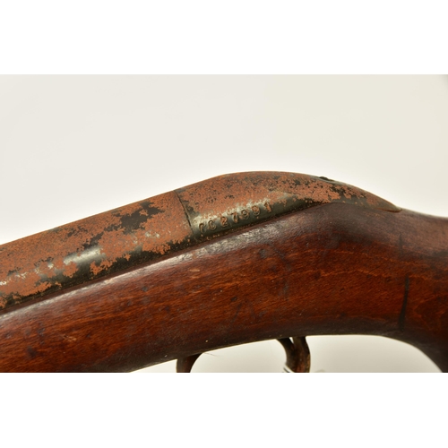 368 - A B.S.A. CADET MAJOR AIR RIFLE, serial number CC27991, heavy rusted overall and fails to engage sear... 