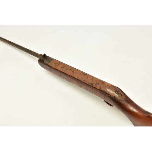 368 - A B.S.A. CADET MAJOR AIR RIFLE, serial number CC27991, heavy rusted overall and fails to engage sear... 