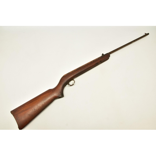 368 - A B.S.A. CADET MAJOR AIR RIFLE, serial number CC27991, heavy rusted overall and fails to engage sear... 