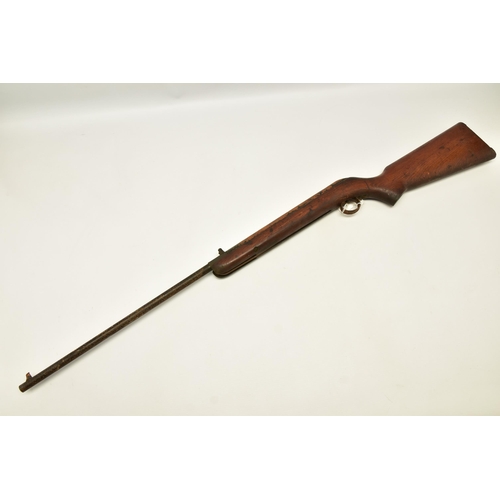 368 - A B.S.A. CADET MAJOR AIR RIFLE, serial number CC27991, heavy rusted overall and fails to engage sear... 