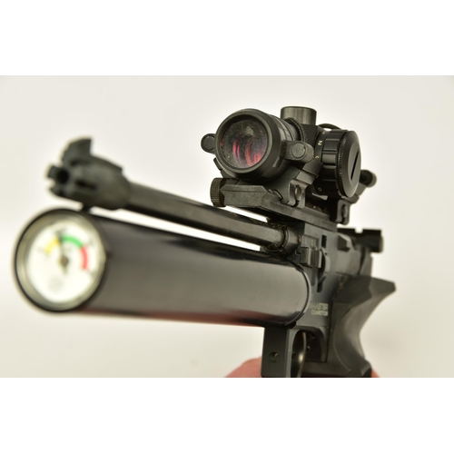 376 - A .177'' CO2 HIGH QUALITY ROHM TWINMASTER COMPETITOR AIR PISTOL, serial number RU102101137 fitted wi... 