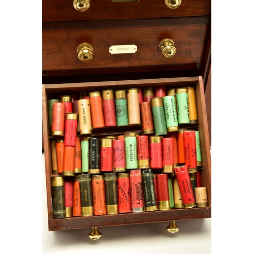 379 - COLLECTORS CARTRIDGES, (Purchaser must be the holder of a Shotgun Certificate), a four drawer table ... 