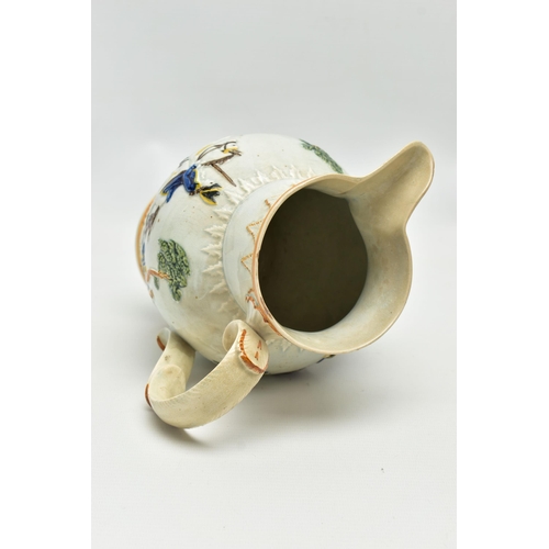 203 - A LATE 18TH / EARLY 19TH CENTURY PRATTWARE JUG COMMEMORATING THE DUKE OF YORK, the pearlware jug mou... 