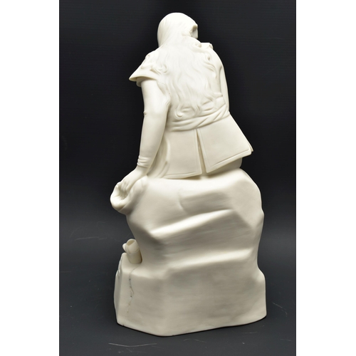 133 - A VICTORIAN JOHN BELL FOR MINTON PARIAN FIGURE DOROTHEA AND PAIR OF 19TH CENTURY PARIAN FIGURES OF A... 