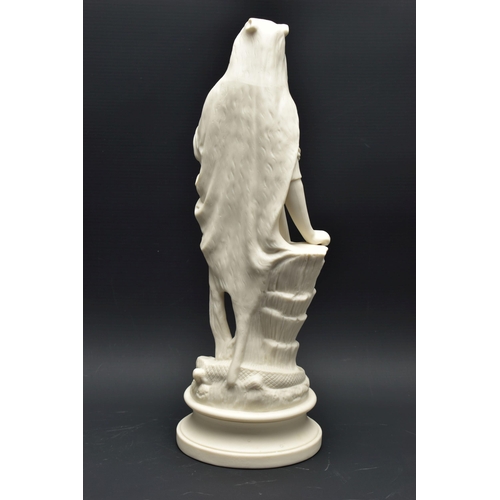 139 - A PAIR OF 19TH CENTURY PARIAN FEMALE ALLEGORICAL FIGURES OF AFRICA AND AMERICA, both modelled as sta... 