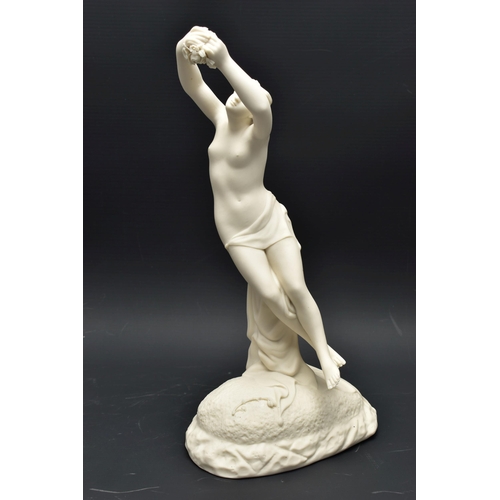 145 - A 19TH CENTURY COPELAND PARIAN FIGURE SABRINA, modelled by W. Calder Marshall, depicting a female nu... 