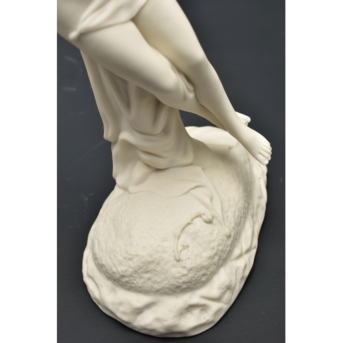 145 - A 19TH CENTURY COPELAND PARIAN FIGURE SABRINA, modelled by W. Calder Marshall, depicting a female nu... 