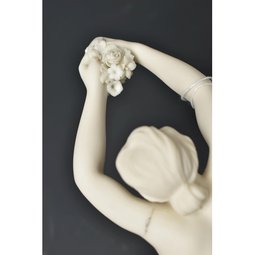 145 - A 19TH CENTURY COPELAND PARIAN FIGURE SABRINA, modelled by W. Calder Marshall, depicting a female nu... 