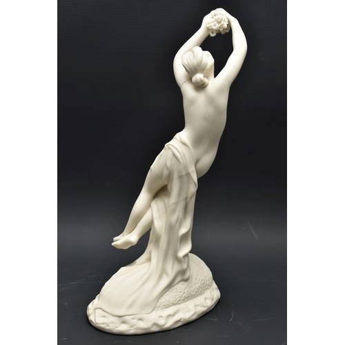 145 - A 19TH CENTURY COPELAND PARIAN FIGURE SABRINA, modelled by W. Calder Marshall, depicting a female nu... 