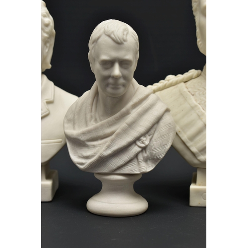 148 - FOUR W.H. GOSS PARIAN BUSTS, comprising General Gordon, printed mark to back, height 18.5cm, William... 