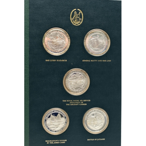 34 - THE MOUNTBATTEN MEDALLIC HISTORY OF BRITAIN AND THE SEA IN FOUR VOLUMES BY JOHN PINCHES LIMITED, com... 