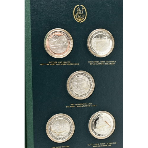 34 - THE MOUNTBATTEN MEDALLIC HISTORY OF BRITAIN AND THE SEA IN FOUR VOLUMES BY JOHN PINCHES LIMITED, com... 