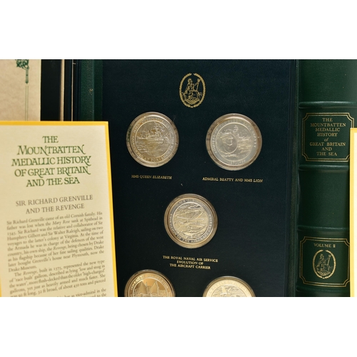 34 - THE MOUNTBATTEN MEDALLIC HISTORY OF BRITAIN AND THE SEA IN FOUR VOLUMES BY JOHN PINCHES LIMITED, com... 