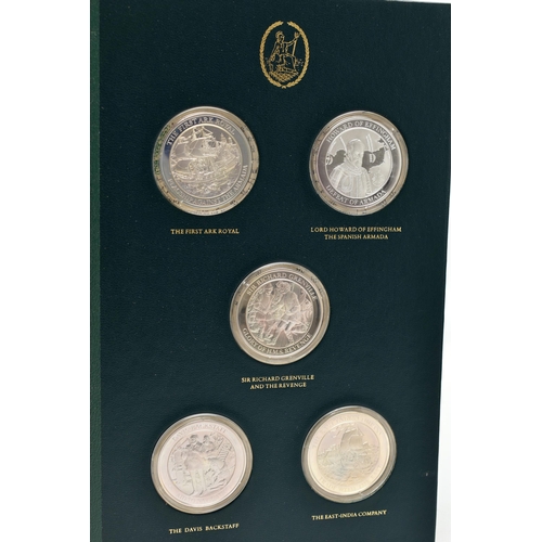 34 - THE MOUNTBATTEN MEDALLIC HISTORY OF BRITAIN AND THE SEA IN FOUR VOLUMES BY JOHN PINCHES LIMITED, com... 