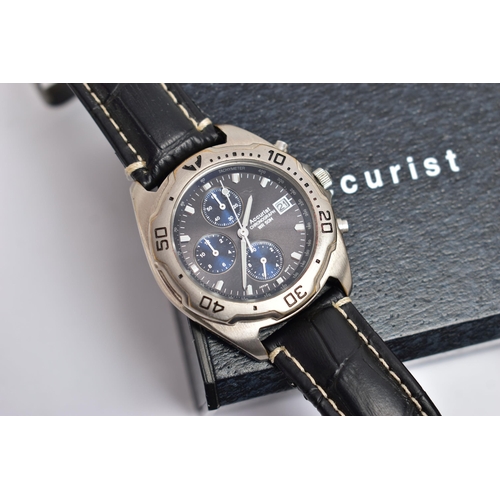 FOUR GENT S ACCURIST WRISTWATCHES to include an Accurist WR50 an Accurist chronograph WR5OM fit