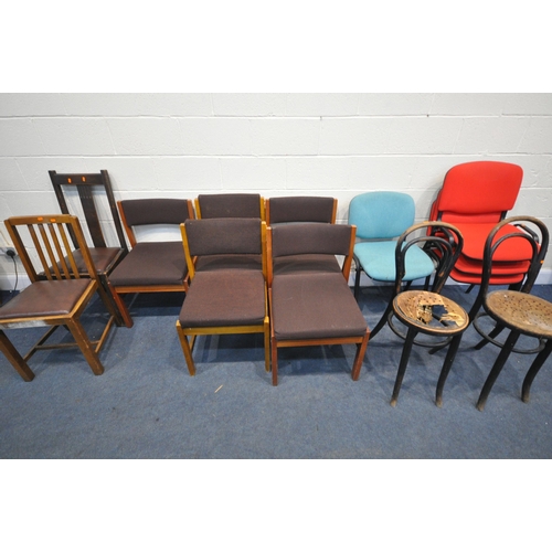 1220 - A LARGE SELECTION OF CHAIRS, of various ages, styles and materials (19)