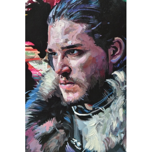 309 - ZINSKY (BRITISH CONTEMPORARY)' WINTER IS COMING', a signed limited edition print depicting  Kit Harr... 