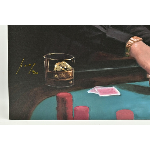 310 - VINCENT KAMP (BRITISH CONTEMPORARY) 'ANTOIN'S LAST MOVE', a signed limited edition print depicting f... 