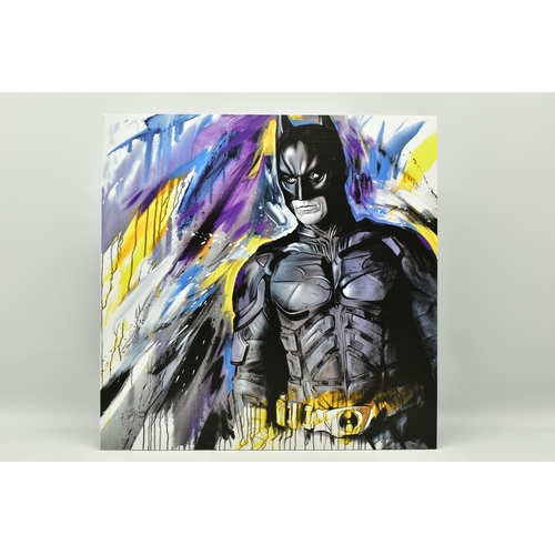 312 - JEN ALLEN (BRITISH CONTEMPORARY) 'SILENT GUARDIAN', a signed artist proof print depicting superhero ... 