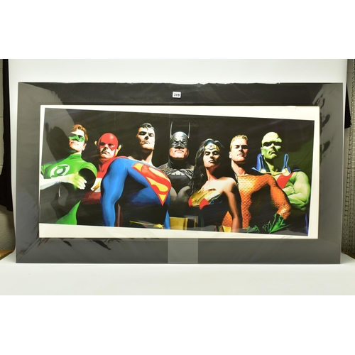 319 - ALEX ROSS FOR DC COMICS (AMERICAN CONTEMPORARY) 'ORIGINAL SEVEN', a signed limited edition print fea... 