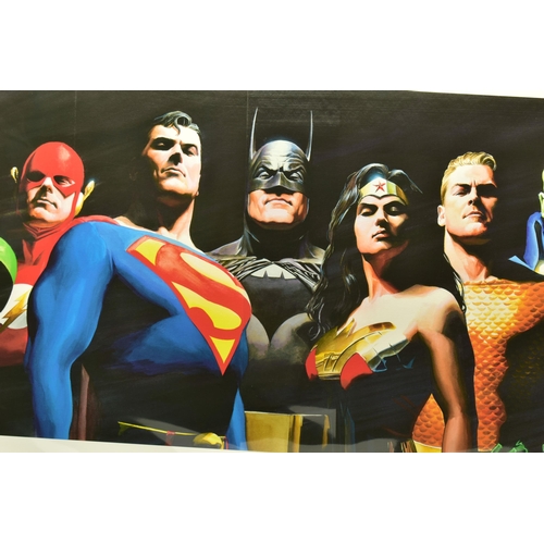 319 - ALEX ROSS FOR DC COMICS (AMERICAN CONTEMPORARY) 'ORIGINAL SEVEN', a signed limited edition print fea... 