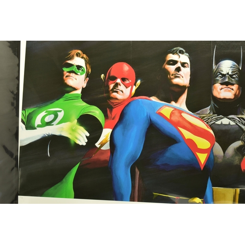 319 - ALEX ROSS FOR DC COMICS (AMERICAN CONTEMPORARY) 'ORIGINAL SEVEN', a signed limited edition print fea... 