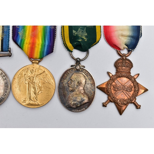 48 - FOUR MILITARY MEDALDS AND A WOMENS SERVICE MEDAL, to include a WWI Victory medal and war medal both ... 