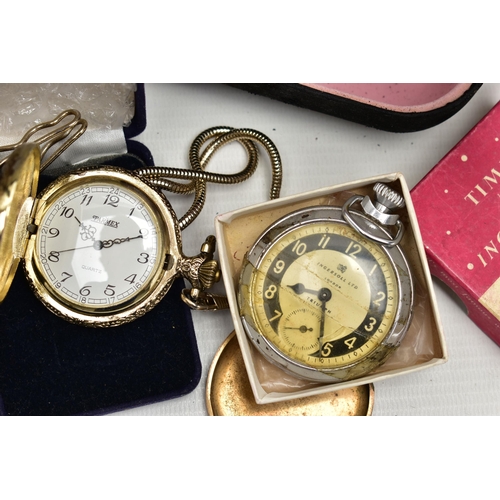 55 - A BAG OF ASSORTED WRISTWATCHES AND POCKET WATCHES, to include a gents 'Rotary Quartz, a gents 'Tommy... 