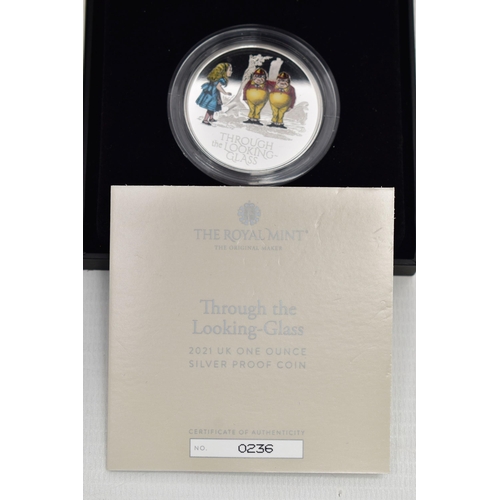 78 - A SMALL BOX CONTAINING SILVER PROOF COINS, to include a William and Catherine 2011 Wedding Five Poun... 