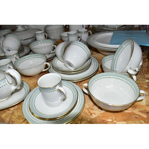 325 - AN EIGHTY EIGHT PIECE ROYAL DOULTON BERKSHIRE DINNER SERVICE TC1021, comprising a coffee pot, a  cre... 