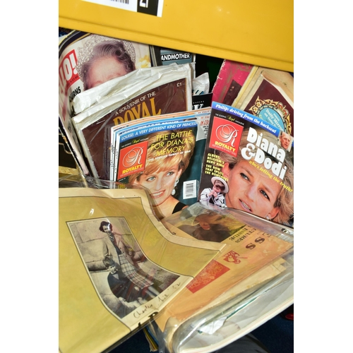 329 - ROYAL EPHEMERA & CERAMICS, three boxes containing a collection of Royal commemorative ceramic plates... 