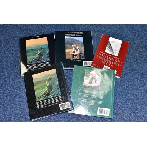 340 - WAINWRIGHT, four hardback titles and one paperback title from the author comprising Fellwalking with... 