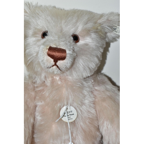 350 - A STEIFF LIMITED EDITION 'TEDDY ROSE, 1927 REPLICA' TEDDY BEAR, numbered 1881/7000, with pale dusky ... 