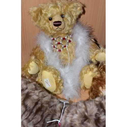 362 - A GROUP OF TEDDY BEARS, comprising an Oldacre Bears limited edition 'Bobby's Girl' bear, with swing ... 