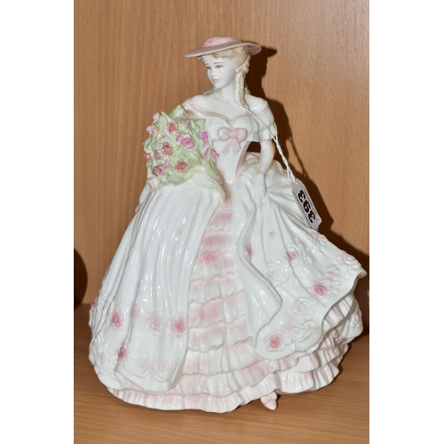 393 - A COALPORT 'ROSE' FIGURINE, from ' The Four Flowers' series, limited edition 7395/12500 (1) (Conditi... 