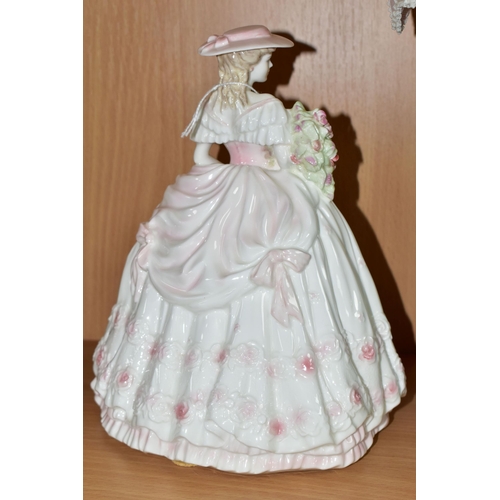 393 - A COALPORT 'ROSE' FIGURINE, from ' The Four Flowers' series, limited edition 7395/12500 (1) (Conditi... 