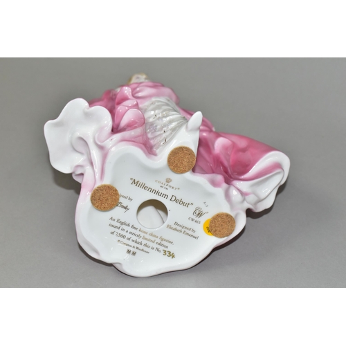 399 - A COALPORT 'MILLENNIUM DEBUT' LIMITED EDITION FIGURINE, 334/7500, designed by Elizabeth Emanuel, hei... 