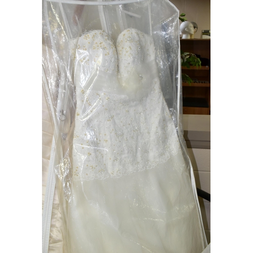 280 - TWENTY WEDDING DRESSES, retail stock clearance (may have marks and minor damage) varying in styles a... 