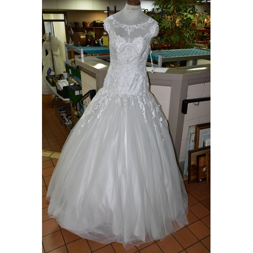 280 - TWENTY WEDDING DRESSES, retail stock clearance (may have marks and minor damage) varying in styles a... 