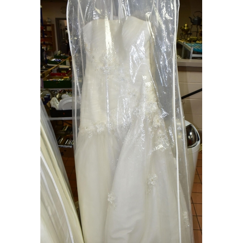 280 - TWENTY WEDDING DRESSES, retail stock clearance (may have marks and minor damage) varying in styles a... 