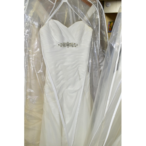 280 - TWENTY WEDDING DRESSES, retail stock clearance (may have marks and minor damage) varying in styles a... 