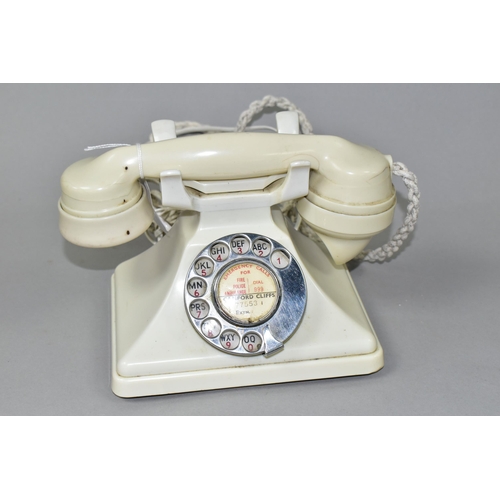 441 - AN IVORY COLOURED GPO TELEPHONE, recessed marks to handset - GPO No164 PL35 234, Condition Report: c... 