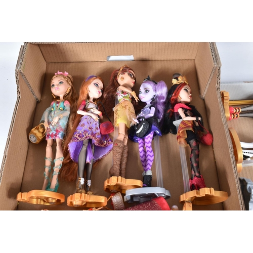 53 - A QUANTITY OF UNBOXED MATTEL EVER AFTER HIGH DOLLS, all appear complete, with accessories and in ver... 